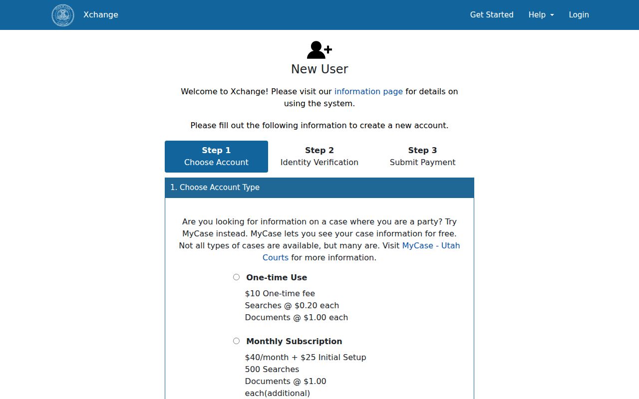 Eagle Mountain people search Utah Xchange court registration