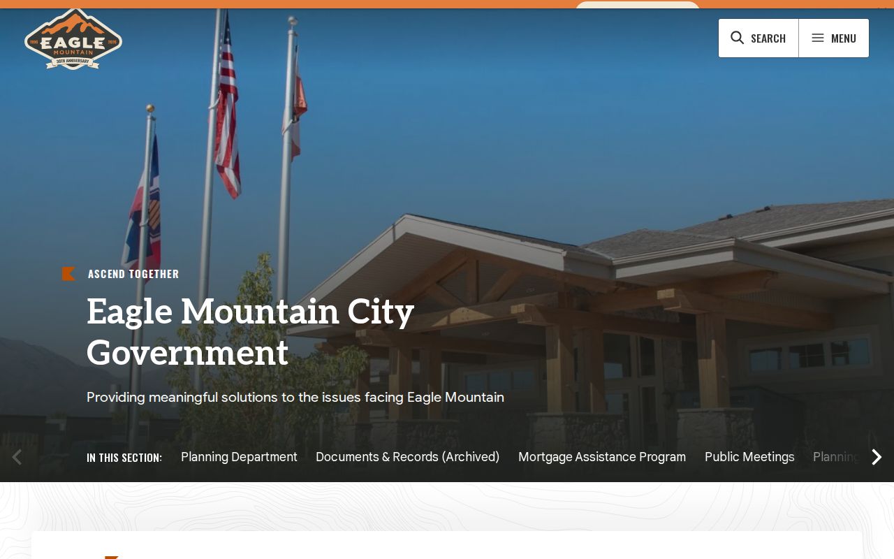 Eagle Mountain people directories government departments and officials